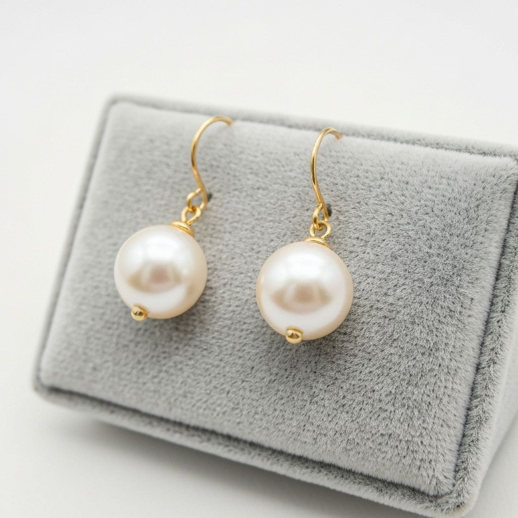 Lustrous Pearl Drop Earrings