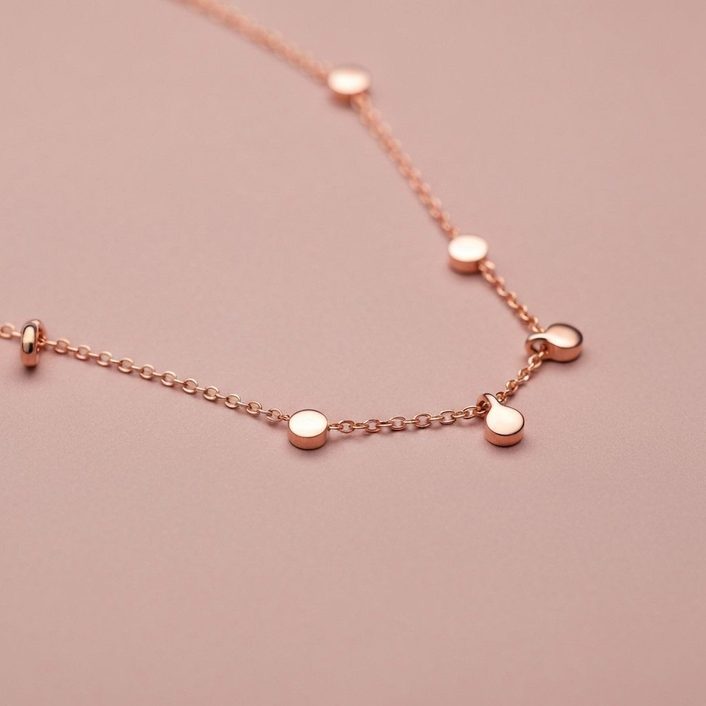 Rose Gold Delicate Chain Necklace